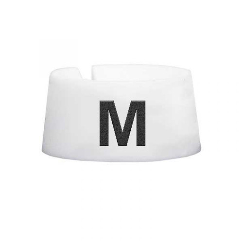 M Size Markers White with Black Print