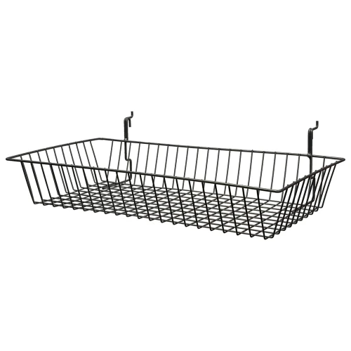Black BSK11 Universal All Purpose Basket 24"l x 12"d x 4"h