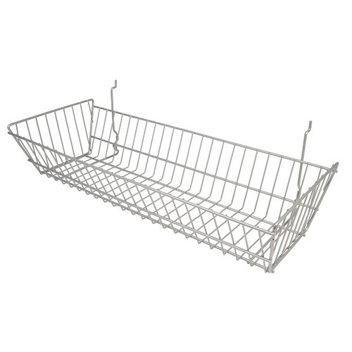 Silver BSK12 Universal All Purpose Basket 24"w x 10"d x 5"h