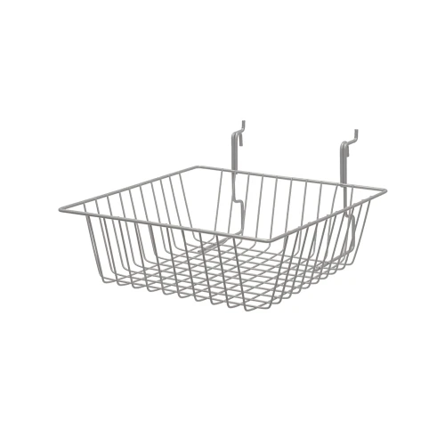Silver BSK13 Universal All Purpose Basket 12"w x 12"d x 4"h