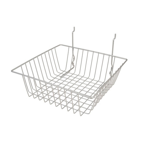 Silver BSK13 Universal All Purpose Basket 12"w x 12"d x 4"h
