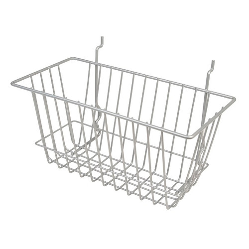 Silver BSK17 Universal All Purpose Basket 12"w x 6"d x 6"h