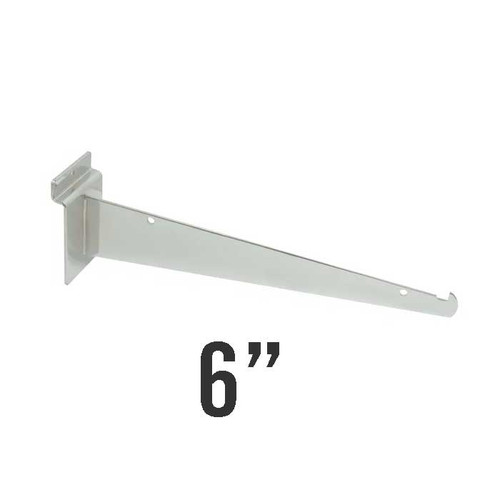 2810-6C 6" Chrome Slatwall Shelf Bracket