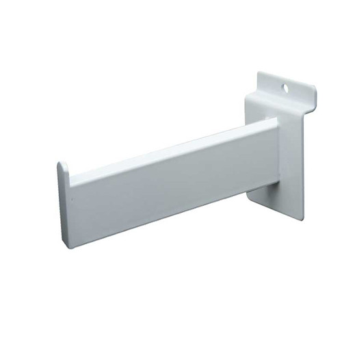 White Slatwall 6" Rectangular Faceout