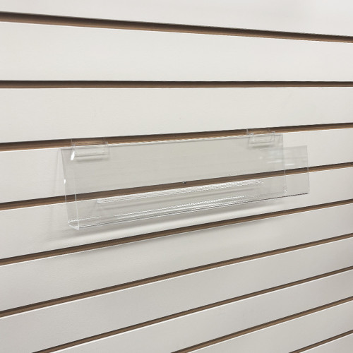 16"w x 2"d x 3"Lip Slatwall Acrylic J-Rack