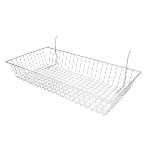 White BSK11 Universal All Purpose Basket 24"l x 12"d x 4"h