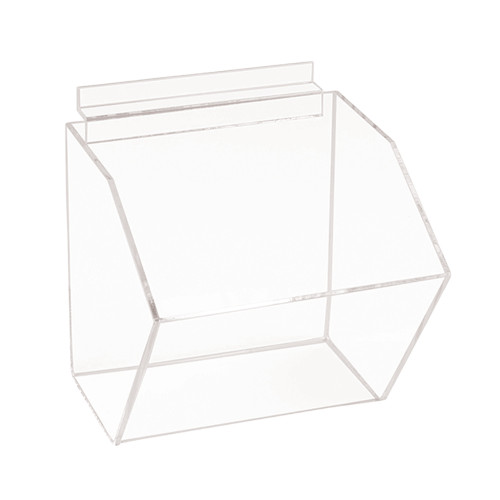 Acrylic Slatwall Modular Bin 6"w x 6"h x 5-1/2"d Acrylic Slatwall Modular Bin 6"w x 6"h x 5-1/2"d