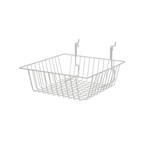 White BSK13 Universal All Purpose Basket 12"w x 12"d x 4"h