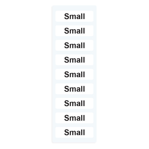 S Waist Size Labels