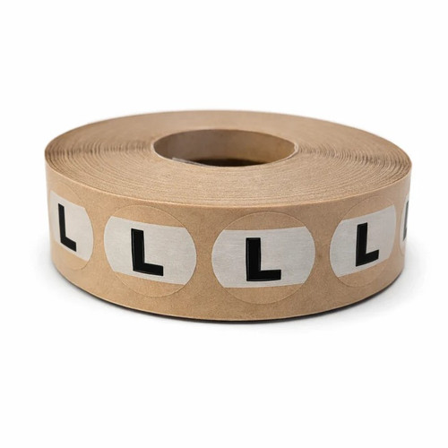 L Clear Round Adhesive Labels