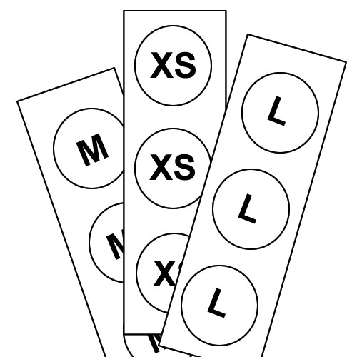 XL Clear Round Adhesive Labels XL Clear Round Adhesive Labels