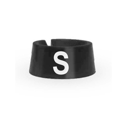 S Size Markers Black with White Print