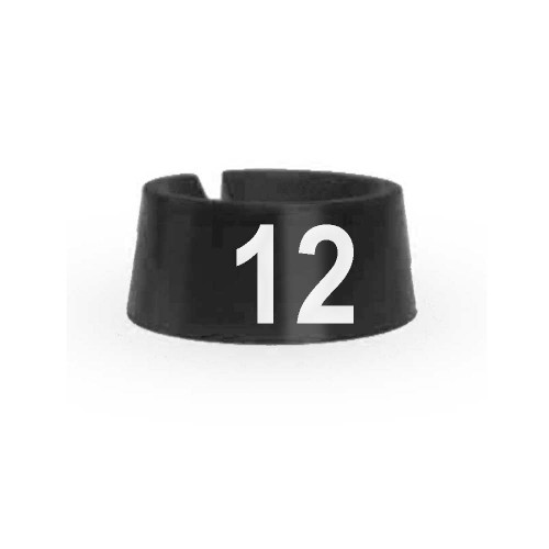 #12 Size Markers Black with White Print