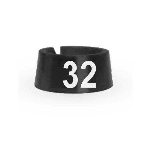 #32 Size Markers Black with White Print