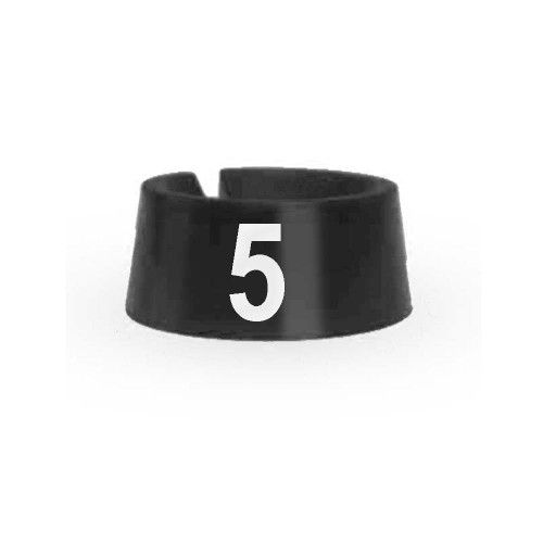 #5 Size Markers Black with White Print