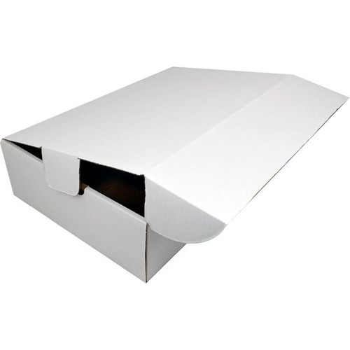#174W - 15 1/4"w x 10 1/2"d x 4"h  White Corrugated Shipping Box - ea.