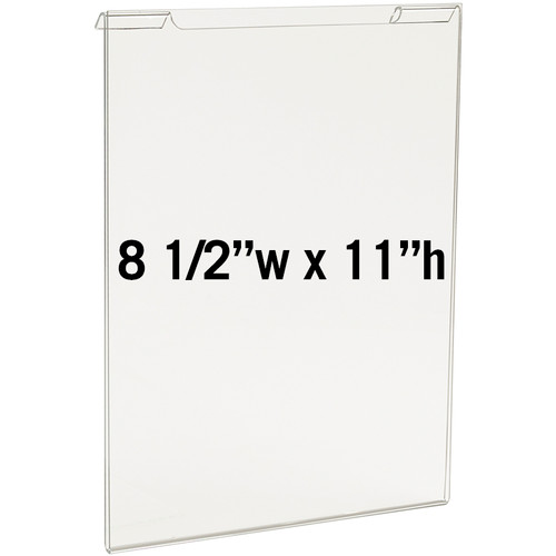 HP/SG811V Acrylic 8-1/2"w x 11"h Sign Holder for Slatwall/Gridwall HP/SG811V Acrylic 8-1/2"w x 11"h Sign Holder for Slatwall/Gridwall