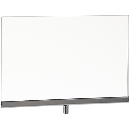 Acrylic & Chrome 7"h x 11"w Sign Holder
