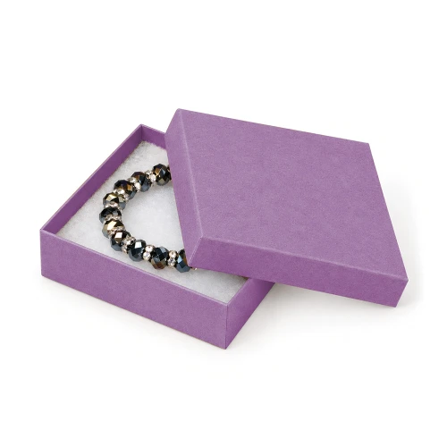 Purple #33 Premium 3-1/2" x 3-1/2" x 1" Jewellery Box