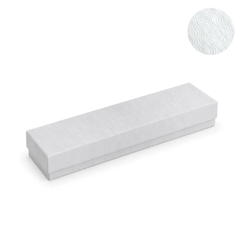 White Swirl #82 Premium 8"x2"x7/8" Jewellery Box