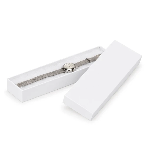 White Kraft #82 Premium 8"x2"x7/8" Jewellery Box
