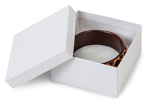White Kraft #34 Premium 3-1/2"x3-1/2"x2" Jewellery Box White Kraft #34 Premium 3-1/2"x3-1/2"x2" Jewellery Box