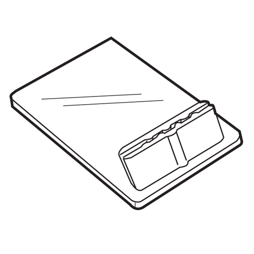 3-5/16"d x 1-1/2"w Angled Table Top Card Holder