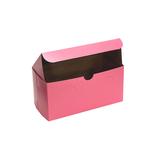 Pink Cupcake Bakery Box 2 Cup Regular Size 8" x 4" x 4"