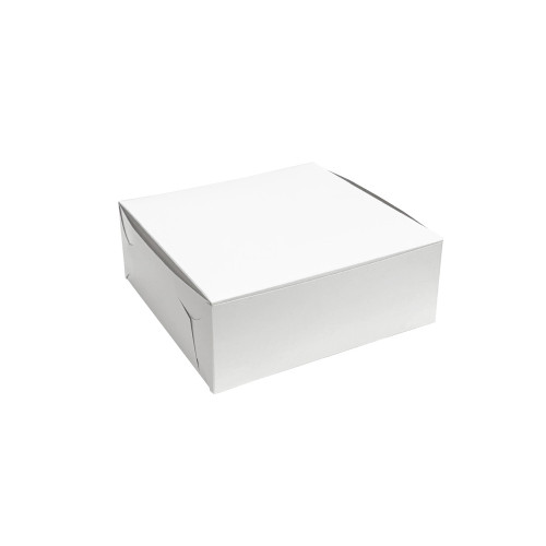 7" x 7" x 3-1/2" White Cupcake Bakery Box to fit 4 Regular Cup Size