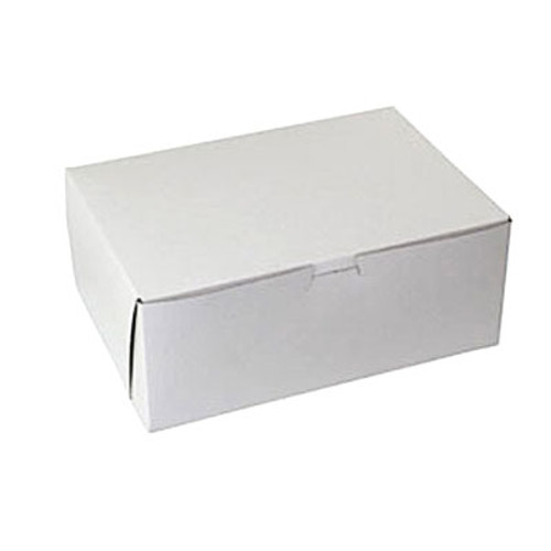 10" x 7" x 3-1/2" White Bakery Donut Box 10" x 7" x 3-1/2" White Bakery Donut Box