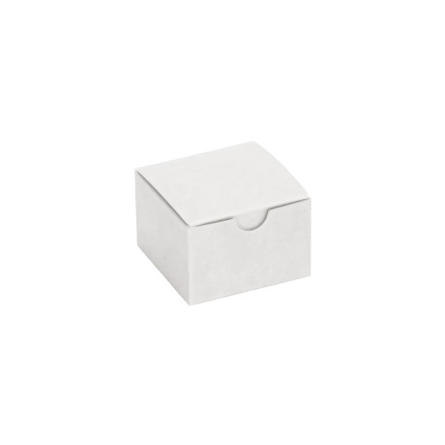 #32 White Pop N' Lock Giftware Box - 3"x3"x2"