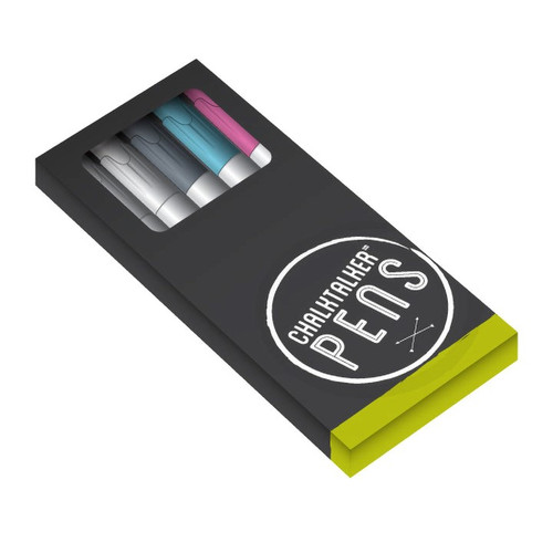 ChalkTalker Pens  White/Silver/Blue/Pink