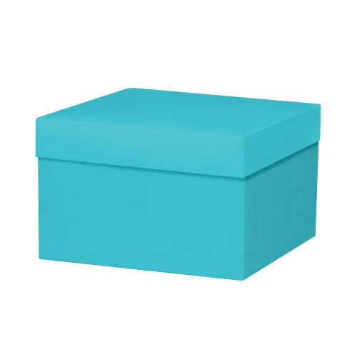 8"x8"x5" Deluxe Gourmet Gift box - Robins Egg Blue