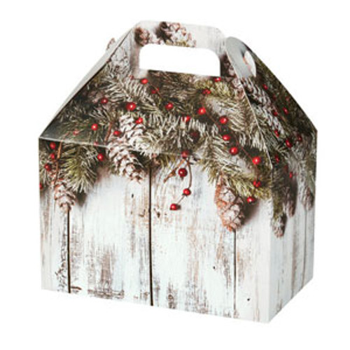 8-1/2"x5"x5-1/2" Gable Box - Rustic Winter 8-1/2"x5"x5-1/2" Gable Box - Rustic Winter
