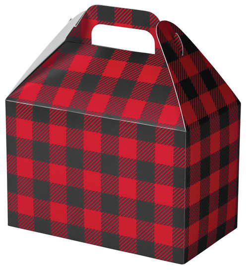 8-1/2"x5"x5-1/2" Gable Box - Buffalo Plaid