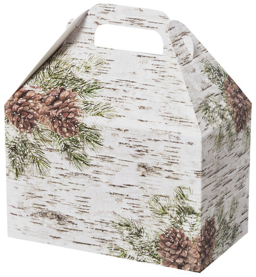 8-1/2"x5"x5-1/2" Gable Box - White Birch