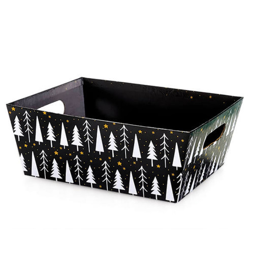 9"l x 7"w x 3-1/2"h Merry and Bright Small Basket Tray - Limited QTY 9"l x 7"w x 3-1/2"h Merry and Bright Small Basket Tray - Limited QTY