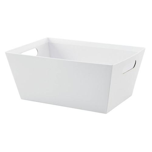 14"l x 9"w x 6"h White Basket Tray - ETA NOVEMBER 14"l x 9"w x 6"h White Basket Tray - ETA NOVEMBER