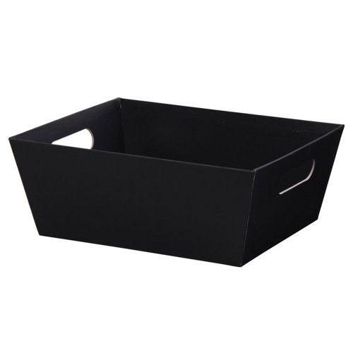 12"l x 9-1/2"w x 4-1/2"h Black Basket Tray - ETA NOVEMBER 12"l x 9-1/2"w x 4-1/2"h Black Basket Tray - ETA NOVEMBER