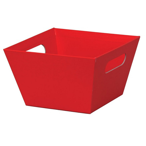 8"l x 8"w x 5"h Red Basket Tray - Limited QTY 8"l x 8"w x 5"h Red Basket Tray - Limited QTY