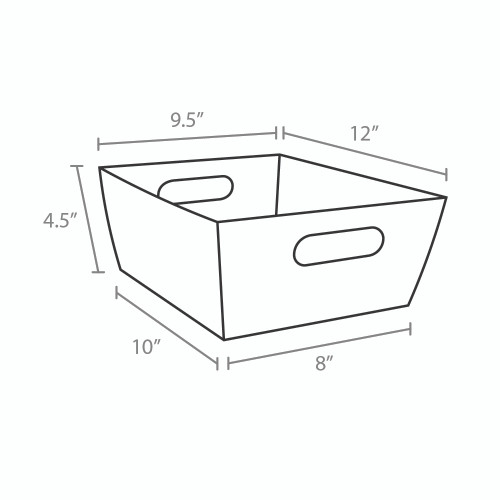 12"l x 9-1/2"w x 4-1/2"h Buffalo Check Basket Tray - Limited QTY