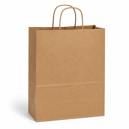 Vanity 10" x 5" x 13-1/2" 100% Recycled Kraft Paper Shopping Bags