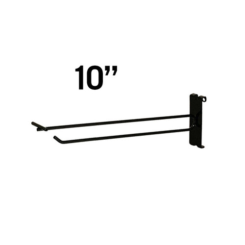 10" Black Grid wall Flip Scan Hook 10" Black Grid wall Flip Scan Hook