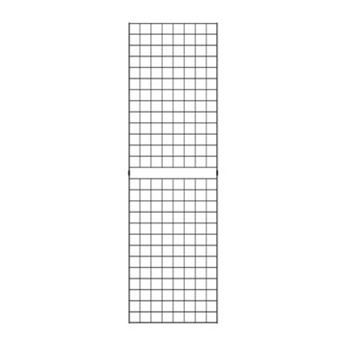 Black 2'x6' 2 ft. Wide Portable Wire Gridwall Panels pack of 2 grids