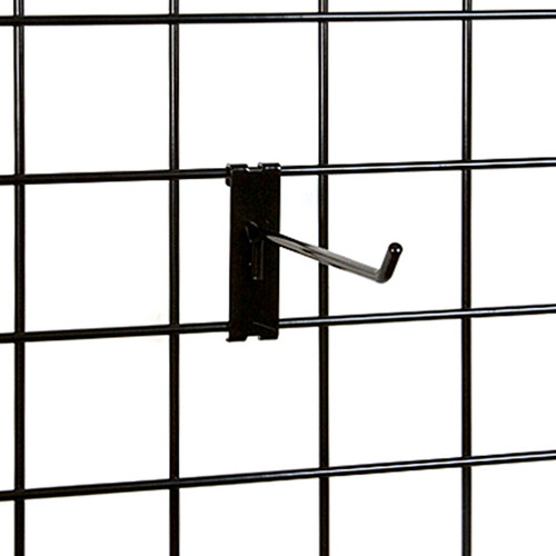 6" Black Grid wall Hooks - ea.