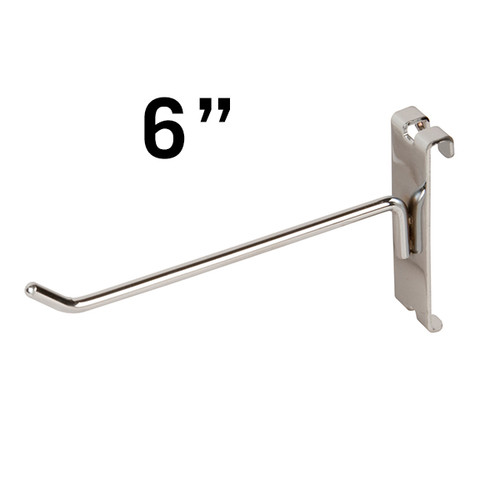 6 Chrome Gridwall Hook 6 Chrome Gridwall Hook