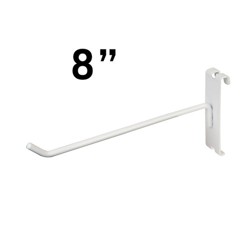 8" White Grid wall Hook