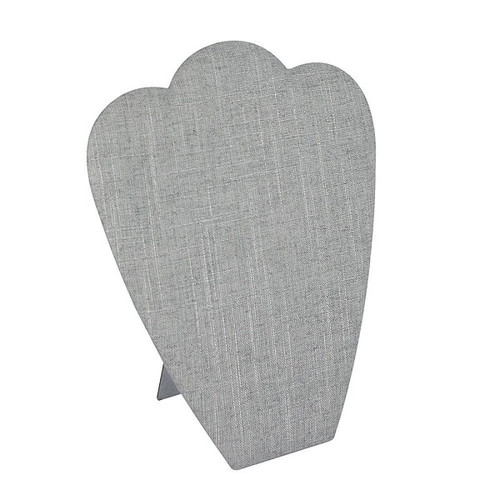 Grey Burlap Necklace Display - 8-5/8" x 10-7/8" Grey Burlap Necklace Display - 8-5/8" x 10-7/8"