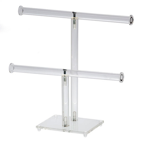 Double Necklace and Bracelet T-Bar Display 10" x 9 3/4" Double Necklace and Bracelet T-Bar Display 10" x 9 3/4"