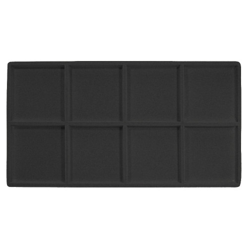 8 Pocket Black Insert - 14"-1/8" x 7-5/8" fits in Large Jewellery Trays 8 Pocket Black Insert - 14"-1/8" x 7-5/8" fits in Large Jewellery Trays